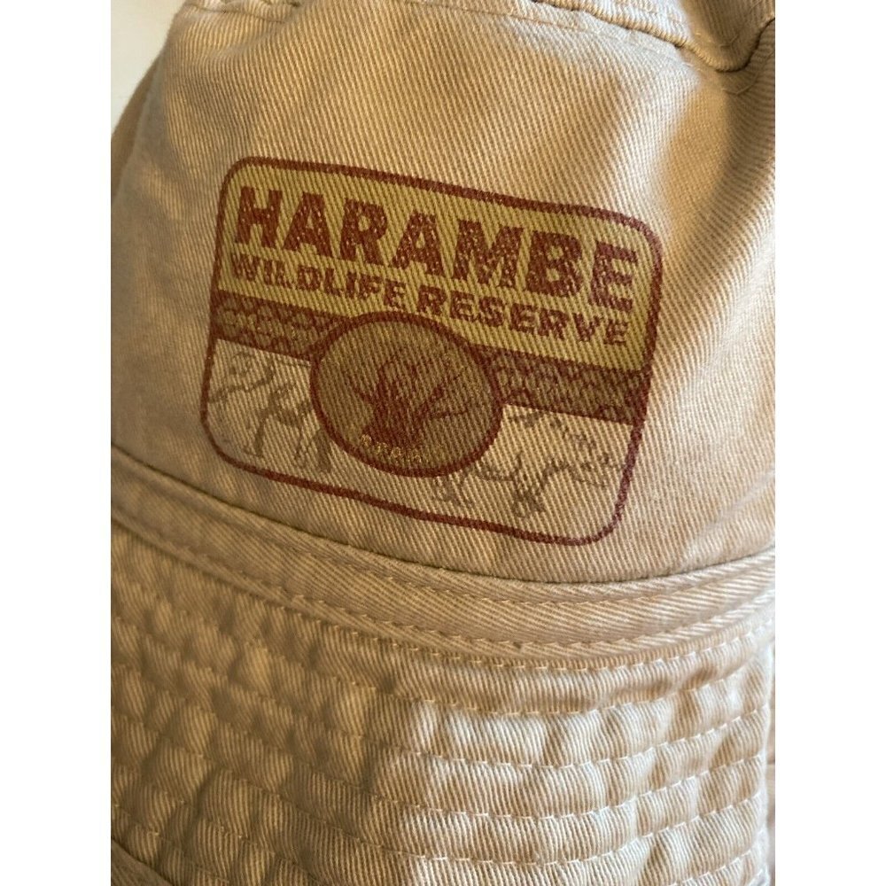 Walt Disney World Bucket Hat Khaki Harambe Wildlife Reserve Animal Kingdom - Picture 2 of 6
